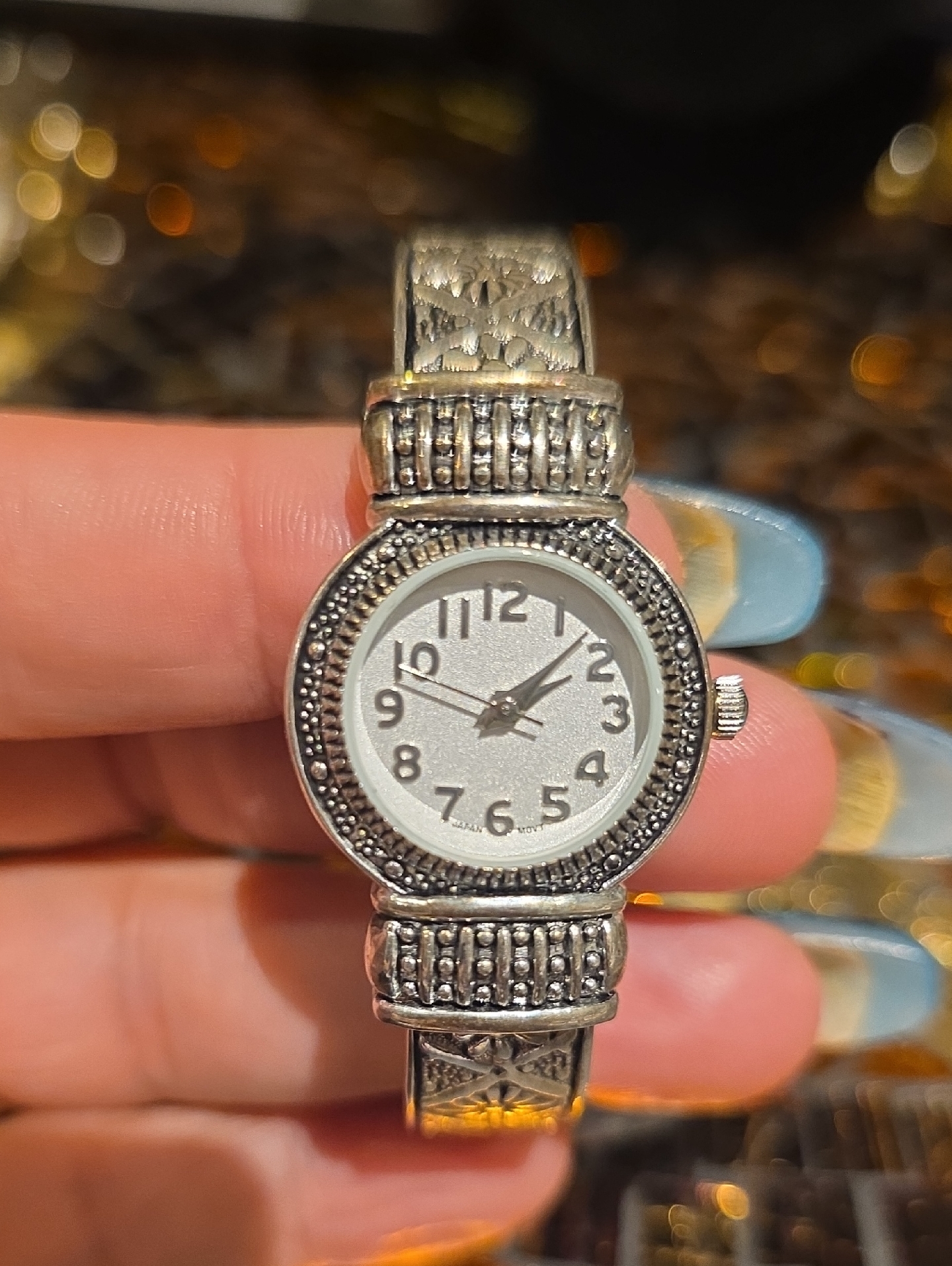 SterlingStyle Silver Tone Womens Bracelet Watch  Silver